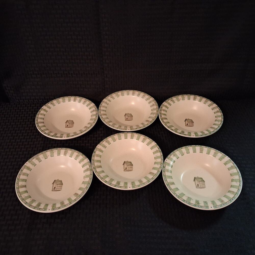 Pfaltzgraff Naturewood 7 1/4” Cereal Bowls USA Set of 6